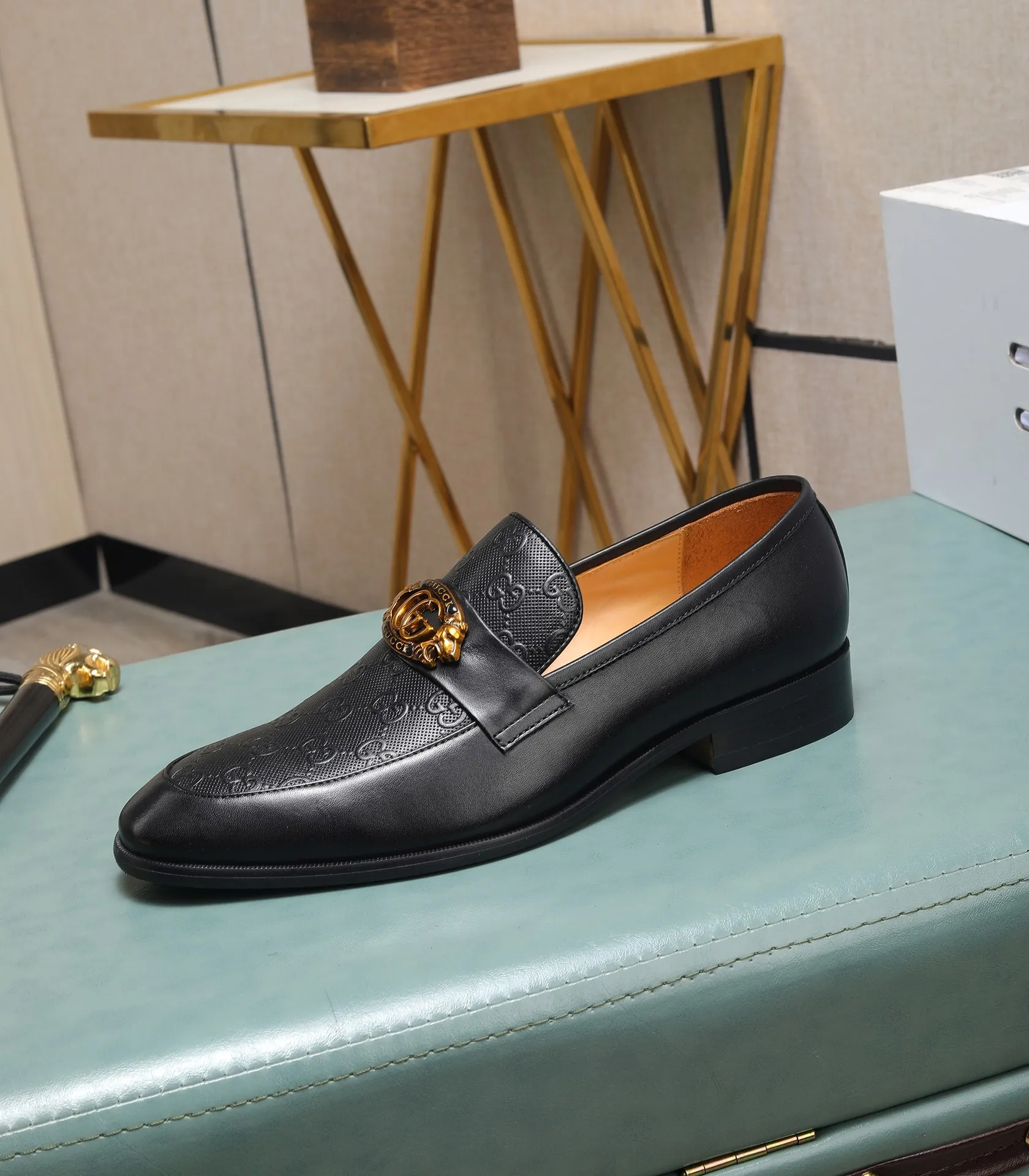 Men's shoes💰540📛📛Original (water-dyed cowhide) Gucci GUCCI official website formal shoes🌀 Italian🇮🇹imported cowhide➕top imported water-dyed cowhide lining💋Finely handmade original bottom, the real thing looks better when photographed in person Standard size 38-44
